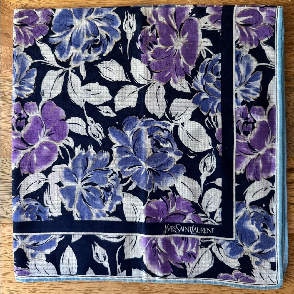 Yves Saint Laurent Floral Handkerchief